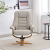 Sardinia Recliner Chair & Footstool in Mushroom